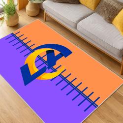 NFL Los Angeles Rams Football Team Logo Sport Carpet Area Rug Home Decor Gift LAR96