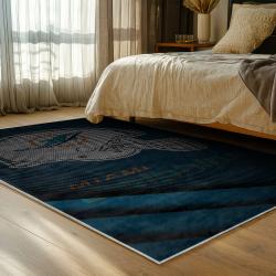nfl miami dolphins area rug non slip football carpet home decor gift idea for fans bedroom md122