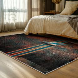 nfl miami dolphins area rug non slip football carpet home decor gift idea for fans bedroom md62
