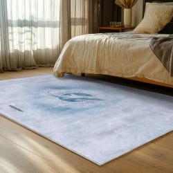 nfl miami dolphins area rug non slip football carpet home decor gift idea for fans bedroom md63