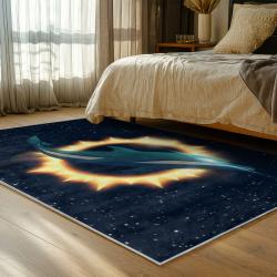 nfl miami dolphins area rug non slip football carpet home decor gift idea for fans bedroom md87