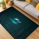 nfl miami dolphins area rug non slip football carpet home decor gift idea for fans living room md120