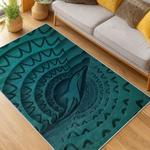 nfl miami dolphins area rug non slip football carpet home decor gift idea for fans living room md124