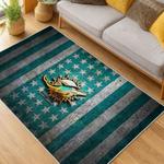 nfl miami dolphins area rug non slip football carpet home decor gift idea for fans living room md95