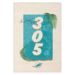 nfl miami dolphins area rug non slip football carpet home decor gift idea for fans md104