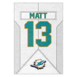 nfl miami dolphins area rug non slip football carpet home decor gift idea for fans md112