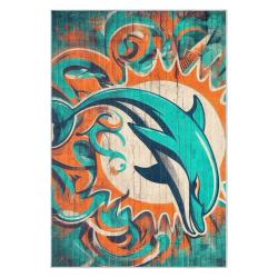 nfl miami dolphins area rug non slip football carpet home decor gift idea for fans md121