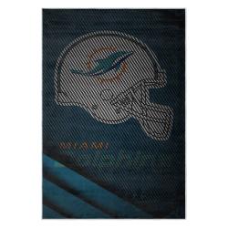 nfl miami dolphins area rug non slip football carpet home decor gift idea for fans md122