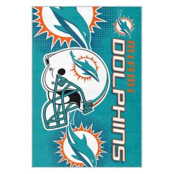 nfl miami dolphins area rug non slip football carpet home decor gift idea for fans md136