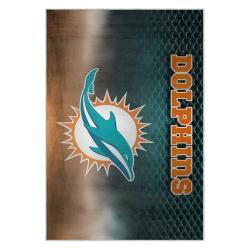 nfl miami dolphins area rug non slip football carpet home decor gift idea for fans md137