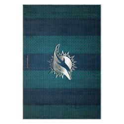 nfl miami dolphins area rug non slip football carpet home decor gift idea for fans md138