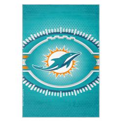 nfl miami dolphins area rug non slip football carpet home decor gift idea for fans md142