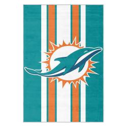 nfl miami dolphins area rug non slip football carpet home decor gift idea for fans md144