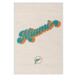 nfl miami dolphins area rug non slip football carpet home decor gift idea for fans md53