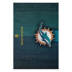 nfl miami dolphins area rug non slip football carpet home decor gift idea for fans md54
