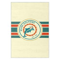 nfl miami dolphins area rug non slip football carpet home decor gift idea for fans md55