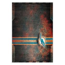 nfl miami dolphins area rug non slip football carpet home decor gift idea for fans md62