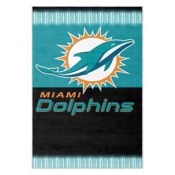 nfl miami dolphins area rug non slip football carpet home decor gift idea for fans md64