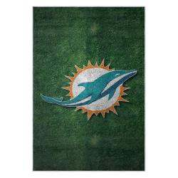 nfl miami dolphins area rug non slip football carpet home decor gift idea for fans md70