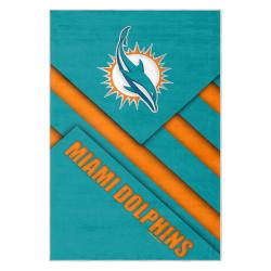 nfl miami dolphins area rug non slip football carpet home decor gift idea for fans md72
