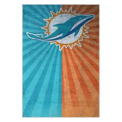 nfl miami dolphins area rug non slip football carpet home decor gift idea for fans md74