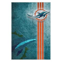 nfl miami dolphins area rug non slip football carpet home decor gift idea for fans md81