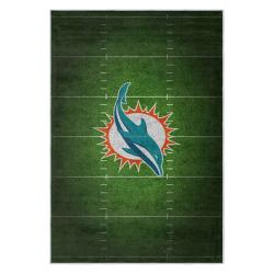 nfl miami dolphins area rug non slip football carpet home decor gift idea for fans md86