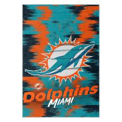 nfl miami dolphins area rug non slip football carpet home decor gift idea for fans md90