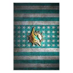 nfl miami dolphins area rug non slip football carpet home decor gift idea for fans md95