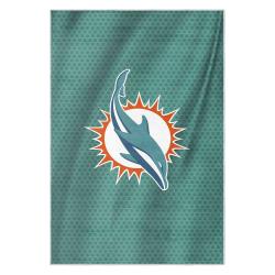 nfl miami dolphins area rug non slip football carpet home decor gift idea for fans md99