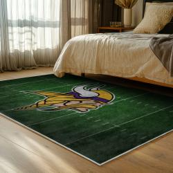 nfl minnesota vikings area rug non slip football carpet home decor gift idea for fans bedroom mv104