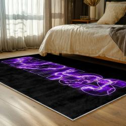 nfl minnesota vikings area rug non slip football carpet home decor gift idea for fans bedroom mv105
