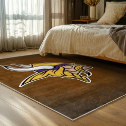 nfl minnesota vikings area rug non slip football carpet home decor gift idea for fans bedroom mv112