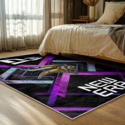 nfl minnesota vikings area rug non slip football carpet home decor gift idea for fans bedroom mv114