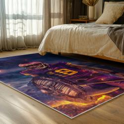 nfl minnesota vikings area rug non slip football carpet home decor gift idea for fans bedroom mv119