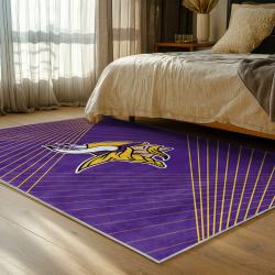 nfl minnesota vikings area rug non slip football carpet home decor gift idea for fans bedroom mv121