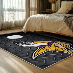 nfl minnesota vikings area rug non slip football carpet home decor gift idea for fans bedroom mv124