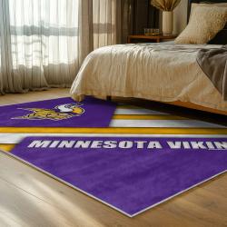 nfl minnesota vikings area rug non slip football carpet home decor gift idea for fans bedroom mv144