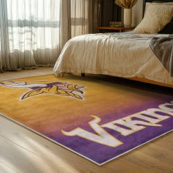 nfl minnesota vikings area rug non slip football carpet home decor gift idea for fans bedroom mv156
