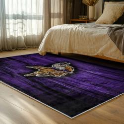 nfl minnesota vikings area rug non slip football carpet home decor gift idea for fans bedroom mv157
