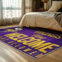 nfl minnesota vikings area rug non slip football carpet home decor gift idea for fans bedroom mv172