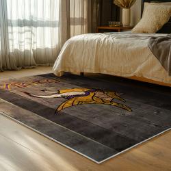 nfl minnesota vikings area rug non slip football carpet home decor gift idea for fans bedroom mv176