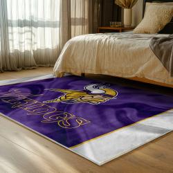 nfl minnesota vikings area rug non slip football carpet home decor gift idea for fans bedroom mv177