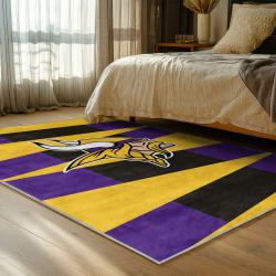 nfl minnesota vikings area rug non slip football carpet home decor gift idea for fans bedroom mv182