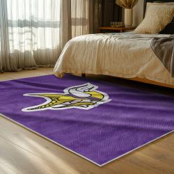 nfl minnesota vikings area rug non slip football carpet home decor gift idea for fans bedroom mv186