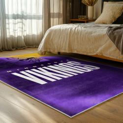 nfl minnesota vikings area rug non slip football carpet home decor gift idea for fans bedroom mv188