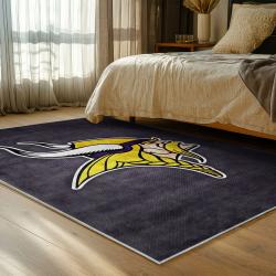 nfl minnesota vikings area rug non slip football carpet home decor gift idea for fans bedroom mv191