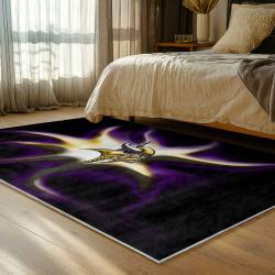 nfl minnesota vikings area rug non slip football carpet home decor gift idea for fans bedroom mv203