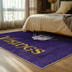 nfl minnesota vikings area rug non slip football carpet home decor gift idea for fans bedroom mv212