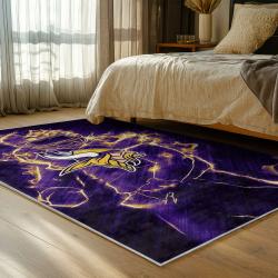 nfl minnesota vikings area rug non slip football carpet home decor gift idea for fans bedroom mv217